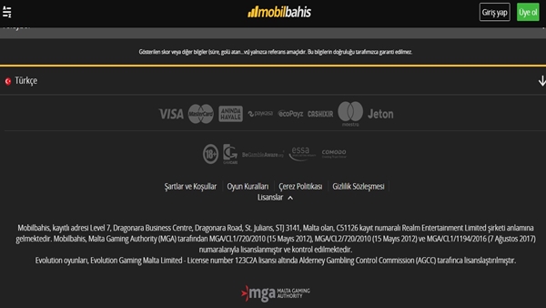 mobilbahis hakkında şirket bilgileri