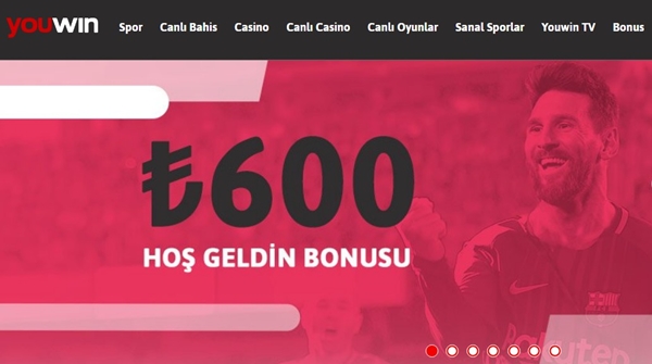 youwin 600tl kayıt bonusu