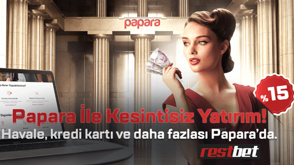 Restbet’ten Papara Yöntemine %15 Bonus