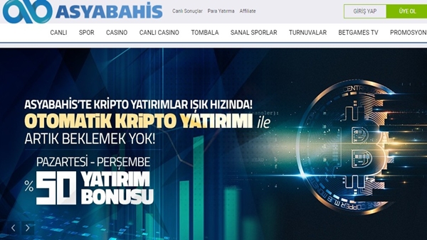 Asyabahis’ten %50 Kripto Para Yatırım Bonusu